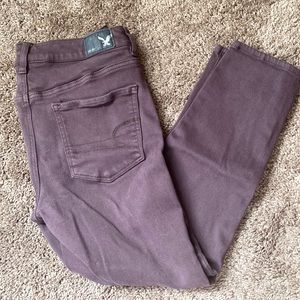 Super soft stretchy American Eagle crop jeggings
